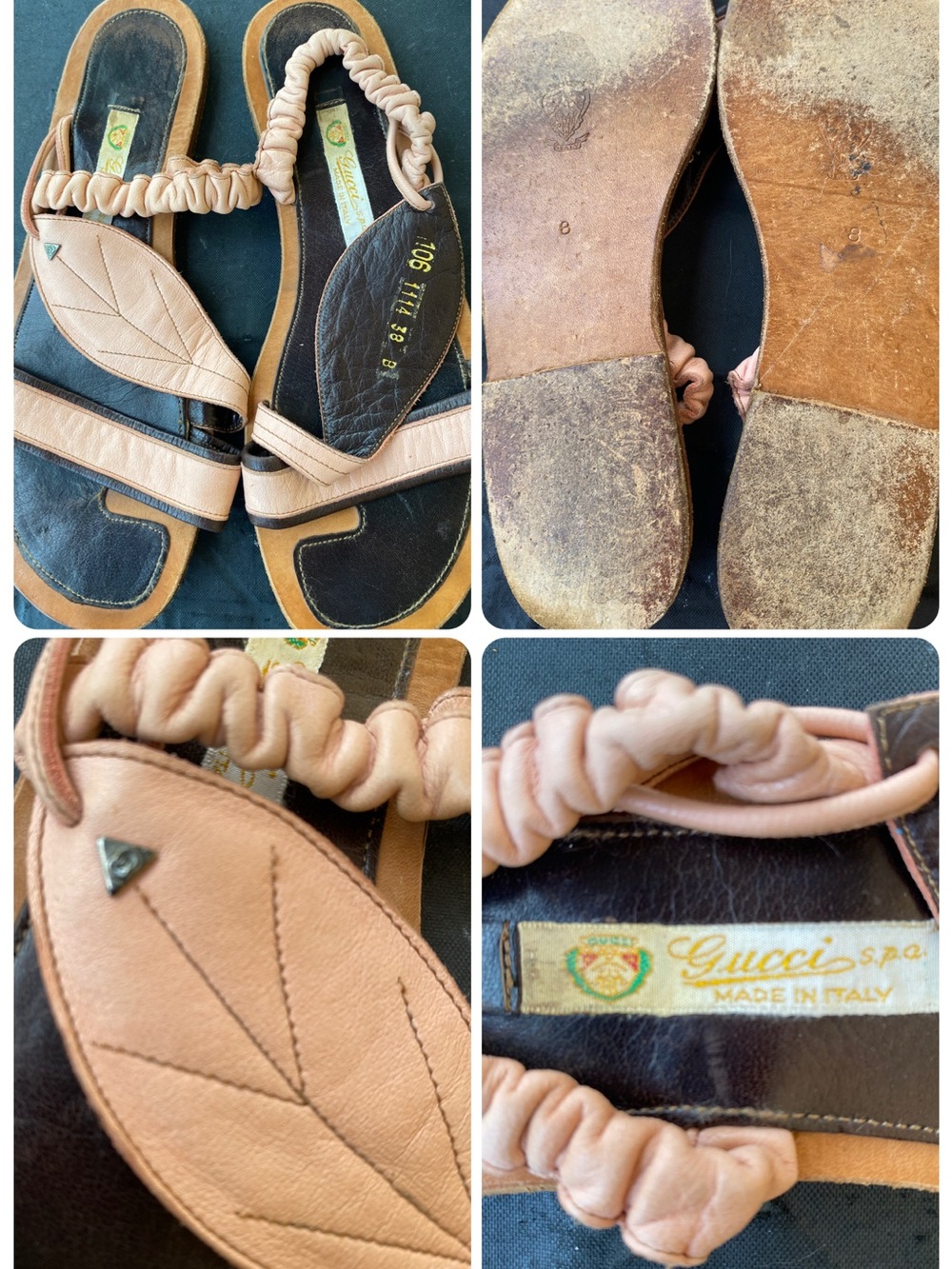 Authentic Gucci Vintage Sandals - Picture 5 of 7